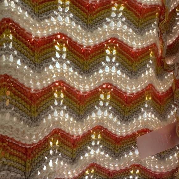 LOVE COLETTE  Pastel Knit Button-Down  Crochet Crop Top - Picture 12 of 12